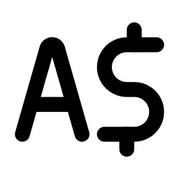 Currency Dollar Australian Line Icon