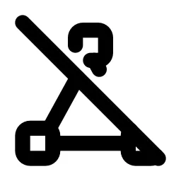 Vector Triangle Off Line Icon