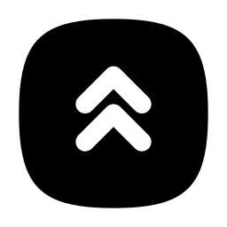 Square Rounded Chevrons Up Icon