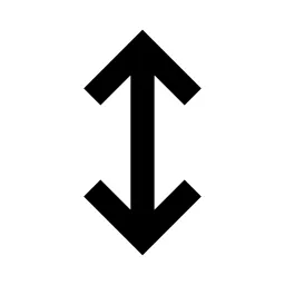 Expand Vertical S Line Icon