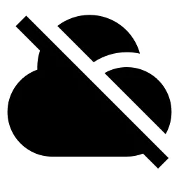 Cloud Off Fill Icon