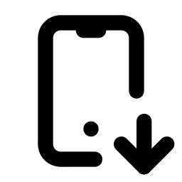 Device Mobile Down Line Icon