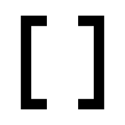 Brackets Fill Icon