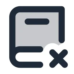 Book Delete Duotone Icon