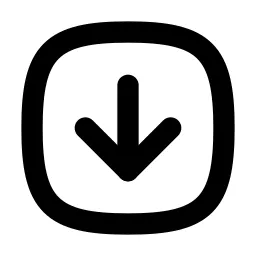 Square Rounded Arrow Down Line Icon