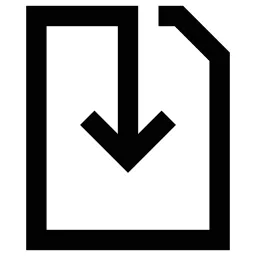 Arrow Down Page Icon
