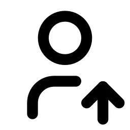 User Up Line Icon