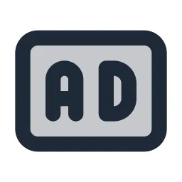 Ad 2 Box Duotone Icon