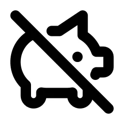 Pig Off Line Icon