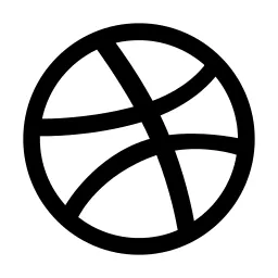 Dribbble Fill Icon