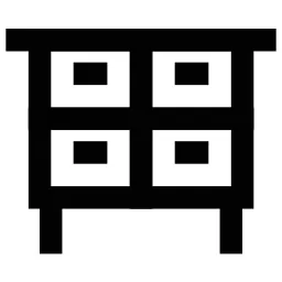 End Table Drawers Icon