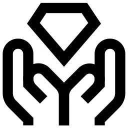 Hands Gesture Diamond Icon