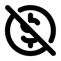 Coin Off Line Icon
