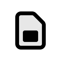 Sim Card Duo Icon