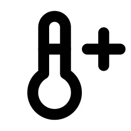 Temperature Plus Line Icon