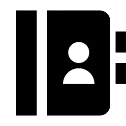 Contacts Book Fill Icon