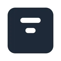 Align Center Top Box Solid Icon