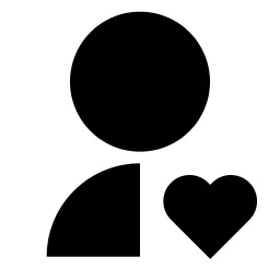 User Heart Fill Icon