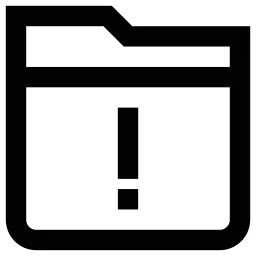 Exclamation Folder Icon