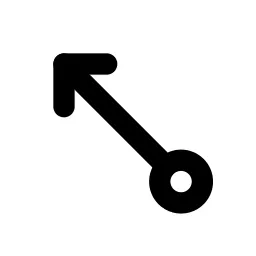 Arrow Up Left Circle Line Icon