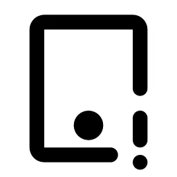 Device Tablet Exclamation Line Icon