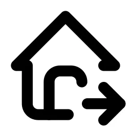Home Move Line Icon