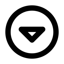 Circle Caret Down Line Icon