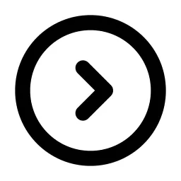 Circle Chevron Right Line Icon