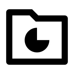 Folder Chart 2 Line Icon