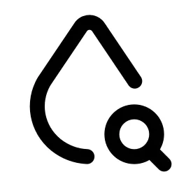 Droplet Search Line Icon